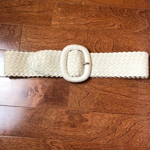 Lilly Pulitzer cream elastic wide belt